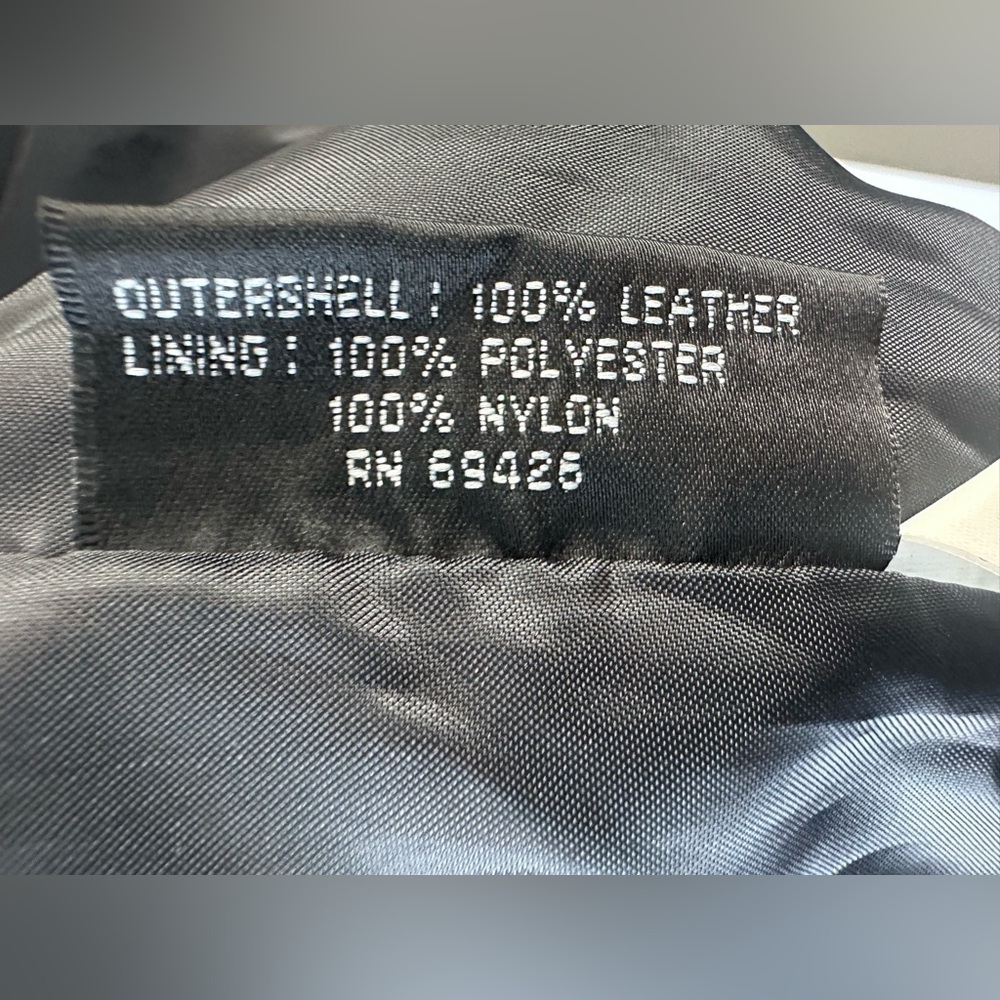 Wilsons Vest Mens S Black Suede Leather Waistcoat V Neck Jacket Biker Western - Picture 6 of 6